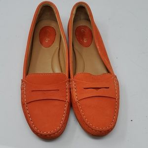 Clark's Artisan Orange Flats, Size: 9